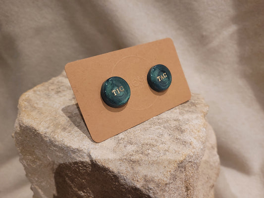 Paire de petits pin's poudrés