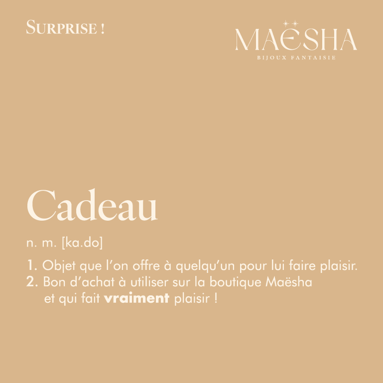 Cartes cadeaux Maësha