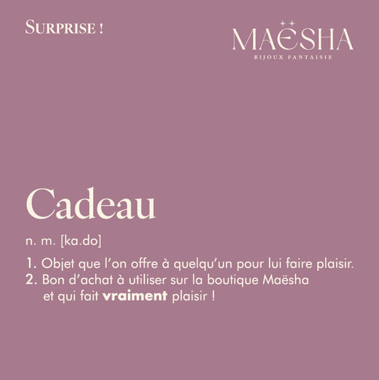 Cartes cadeaux Maësha