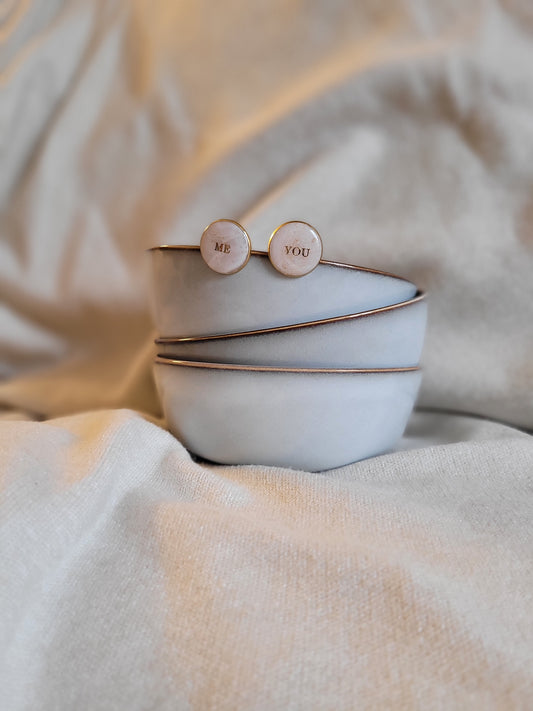 Paire de pin's Roma en pâte polymère