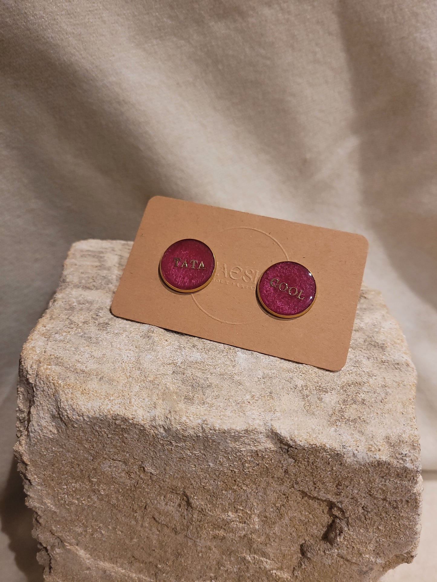 Paire de pin's Roma poudrés