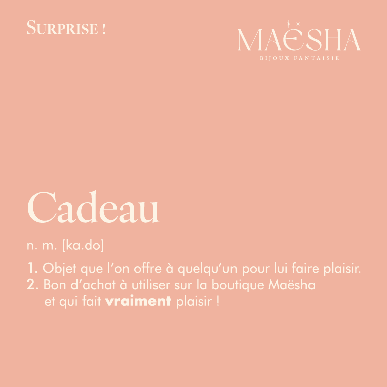 Cartes cadeaux Maësha