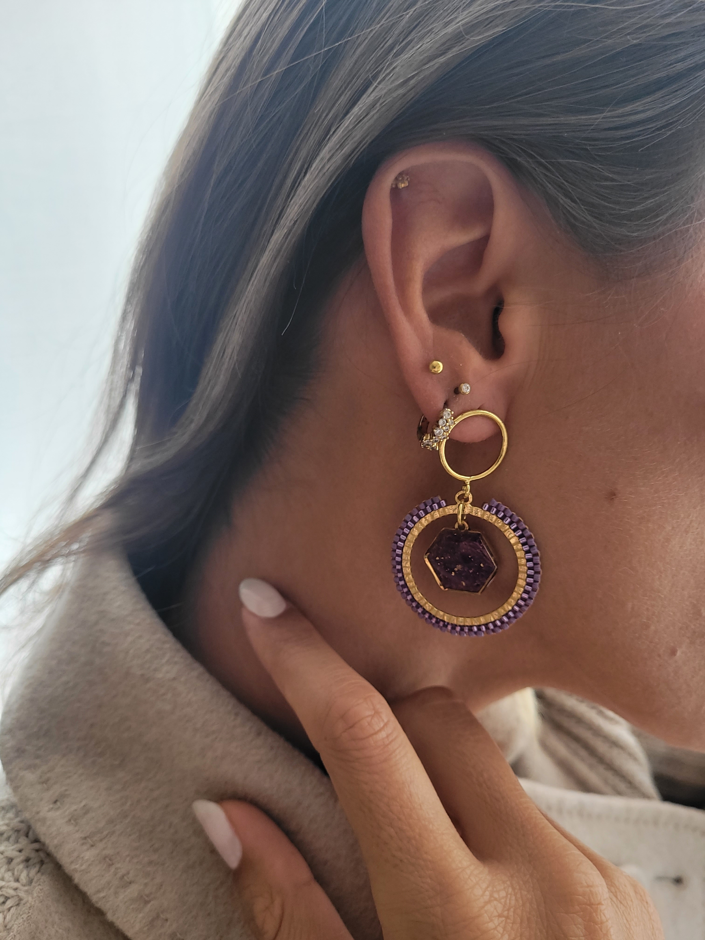 Boucles d'oreilles Lila